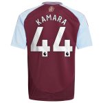 aston villa adidas home shirt 2024-25 – kids with kamara 44 printing Collection - Official Aston Villa Shirts & Jerseys