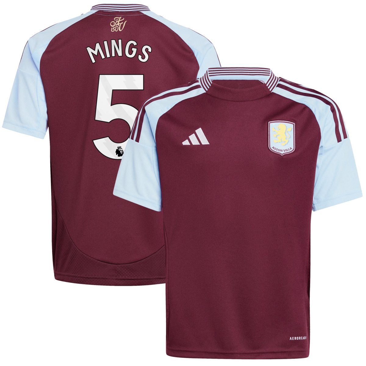 aston villa adidas home shirt 2024-25 – kids with mings 5 printing Collection - Official Aston Villa Shirts & Jerseys