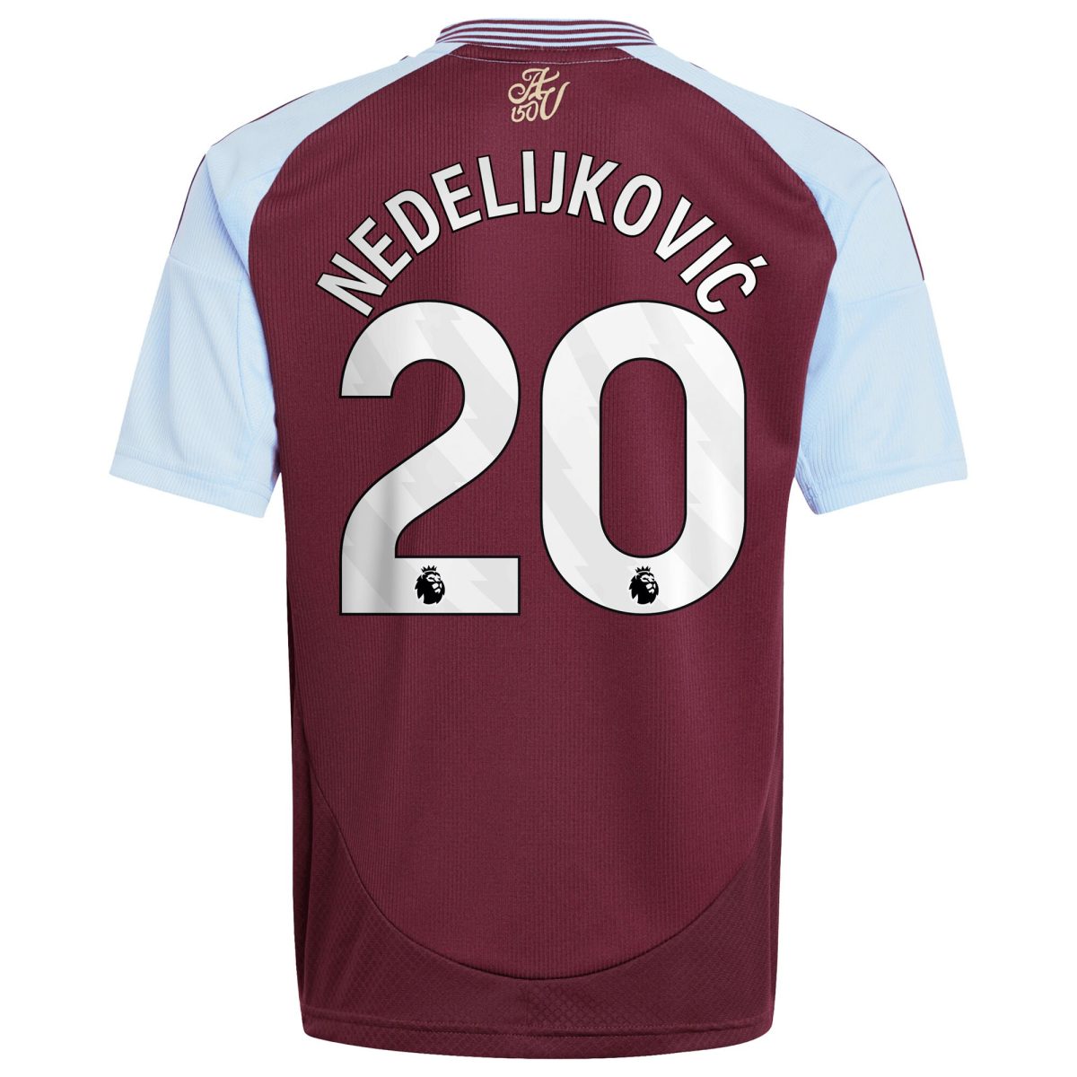 aston villa adidas home shirt 2024-25 – kids with nedeljković 20 printing Collection - Official Aston Villa Shirts & Jerseys
