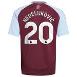 aston villa adidas home shirt 2024-25 – kids with nedeljković 20 printing Collection - Official Aston Villa Shirts & Jerseys