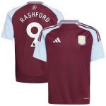 aston villa adidas home shirt 2024-25 – kids with rashford 9 printing Collection - Official Aston Villa Shirts & Jerseys