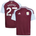 aston villa adidas home shirt 2024-25 – kids with rogers 27 printing Collection - Official Aston Villa Shirts & Jerseys