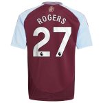 aston villa adidas home shirt 2024-25 – kids with rogers 27 printing Collection - Official Aston Villa Shirts & Jerseys