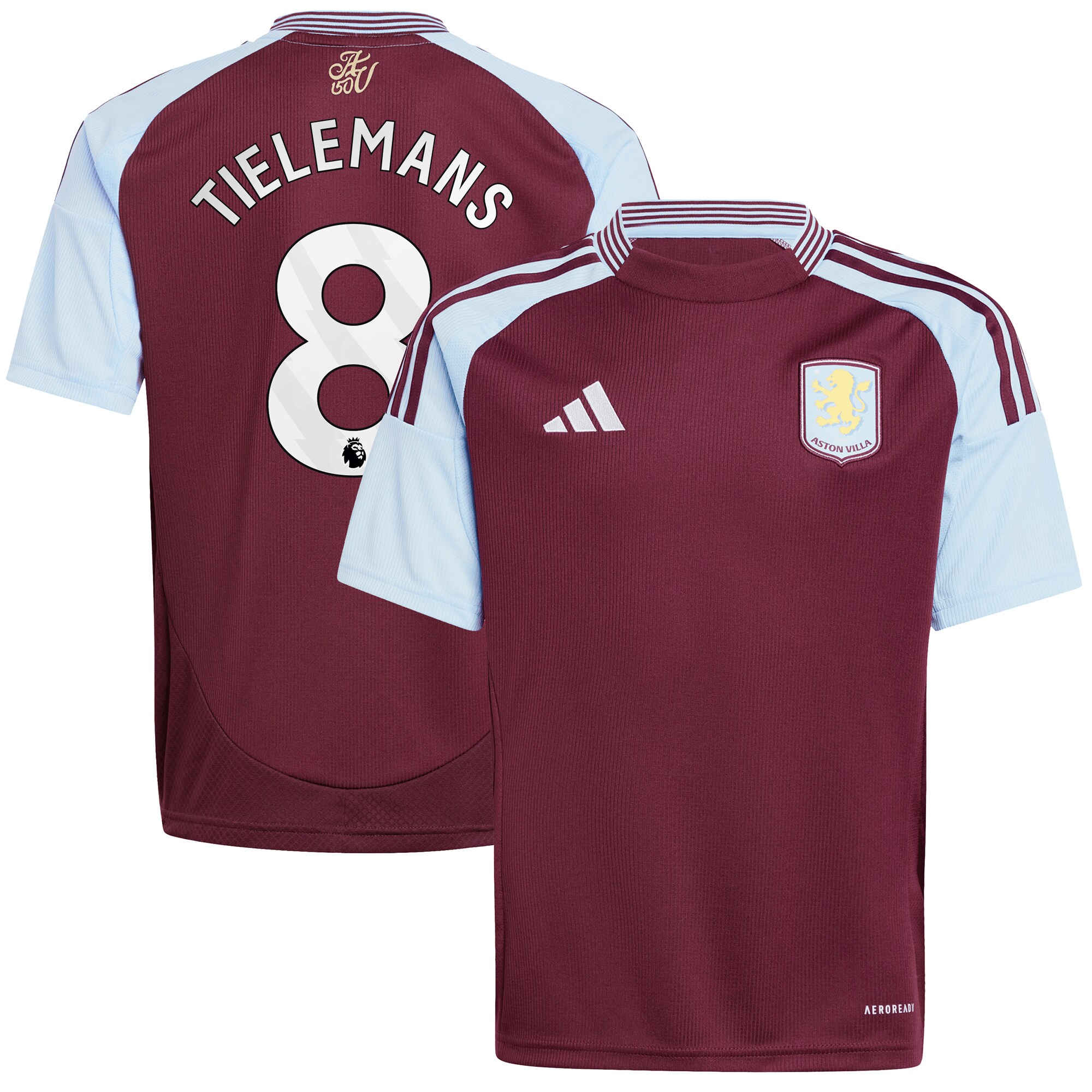 aston villa adidas home shirt 2024-25 – kids with tielemans 8 printing Collection - Official Aston Villa Shirts & Jerseys