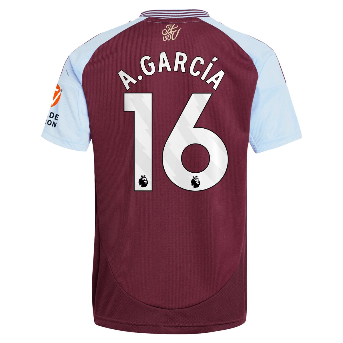 aston villa adidas home shirt 2024-25 with a.garcía 16 printing Collection - Official Aston Villa Shirts & Jerseys