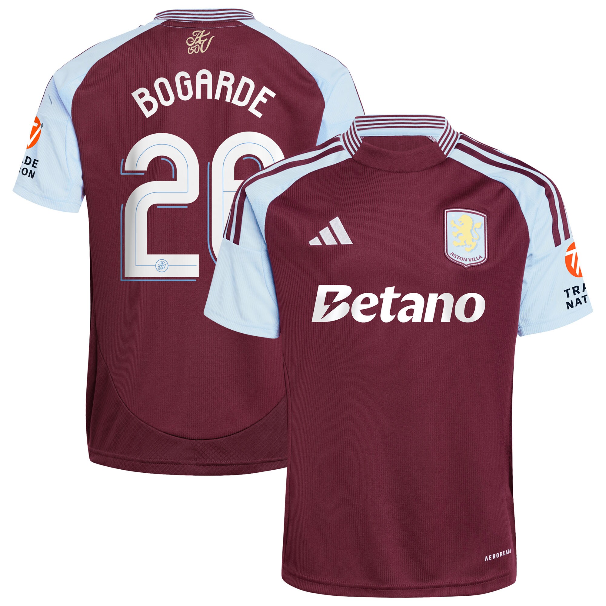 aston villa adidas home shirt 2024-25 with bogarde 26 cup printing Collection - Official Aston Villa Shirts & Jerseys
