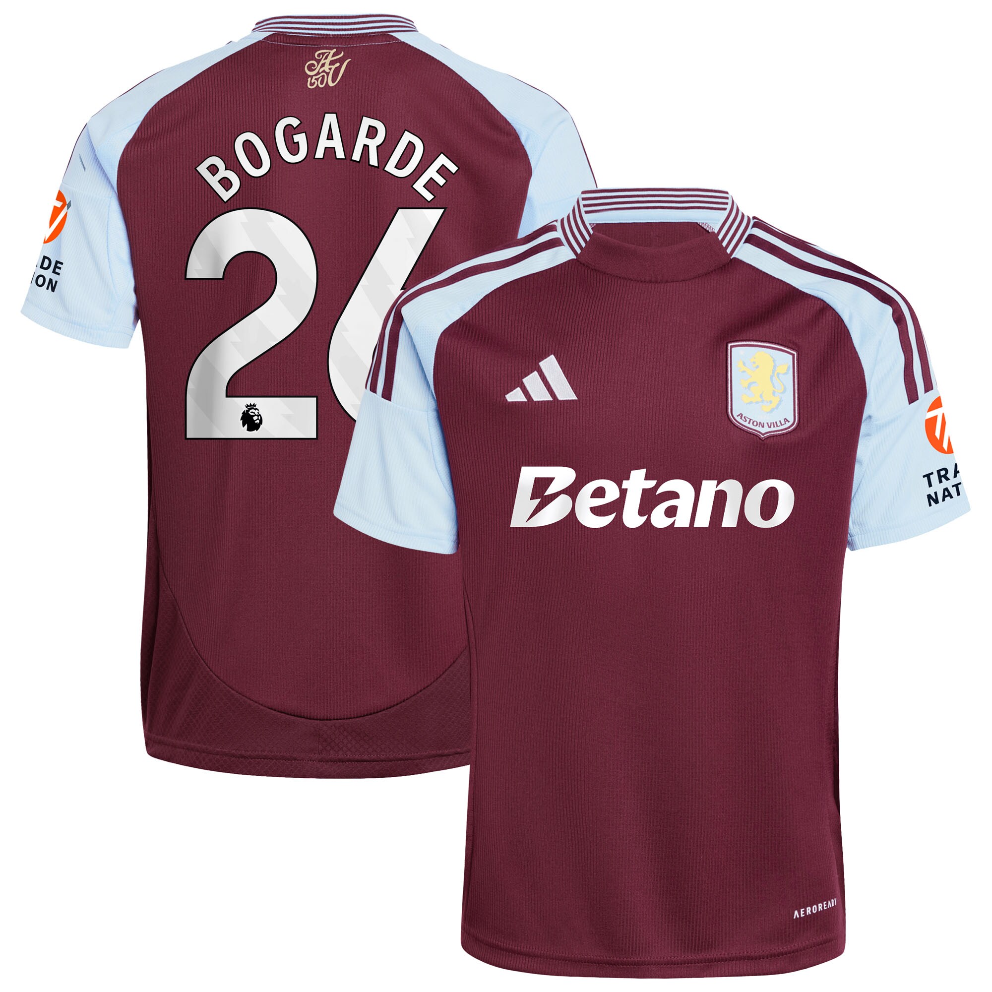 aston villa adidas home shirt 2024-25 with bogarde 26 printing Collection - Official Aston Villa Shirts & Jerseys