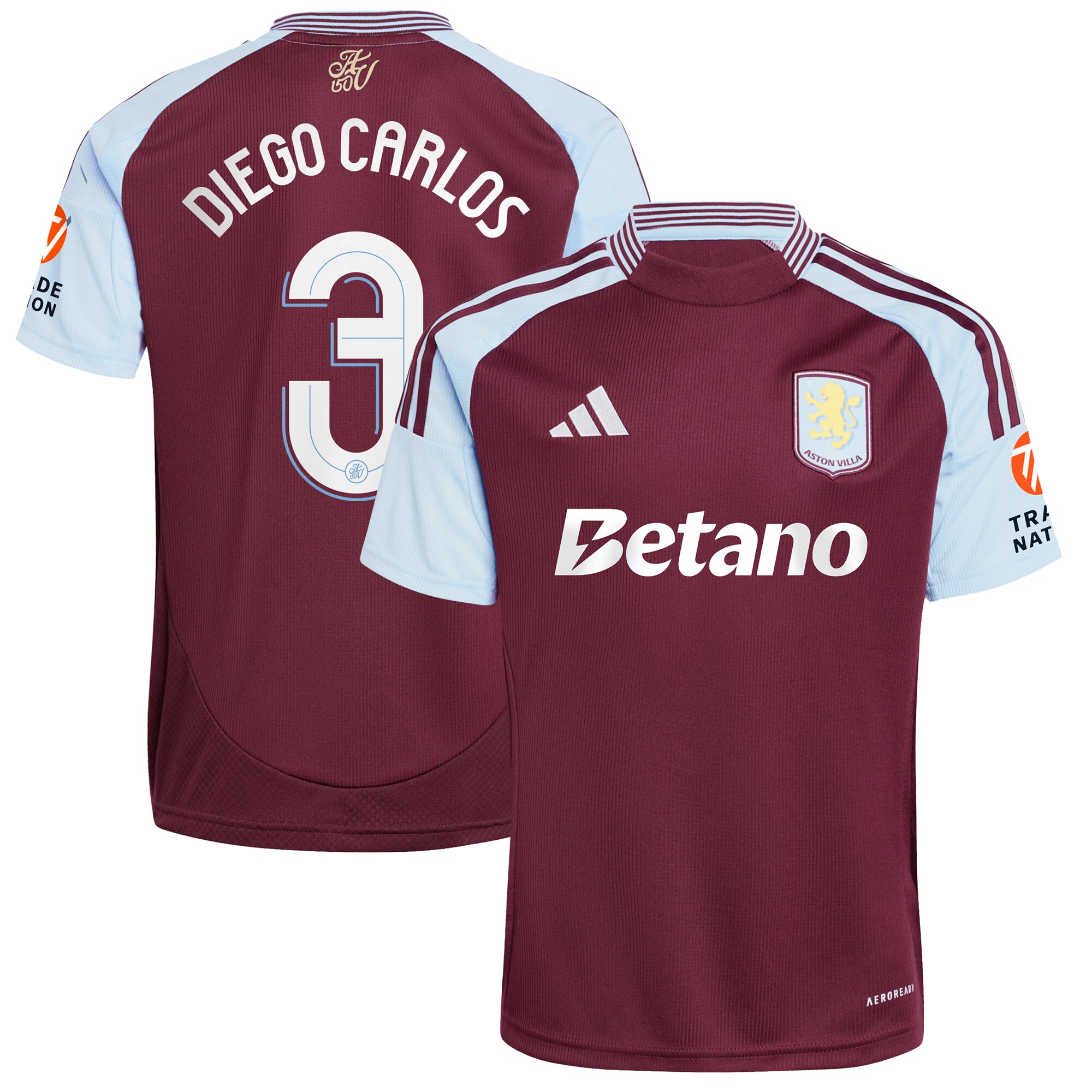 aston villa adidas home shirt 2024-25 with diego carlos 3 cup printing Collection - Official Aston Villa Shirts & Jerseys