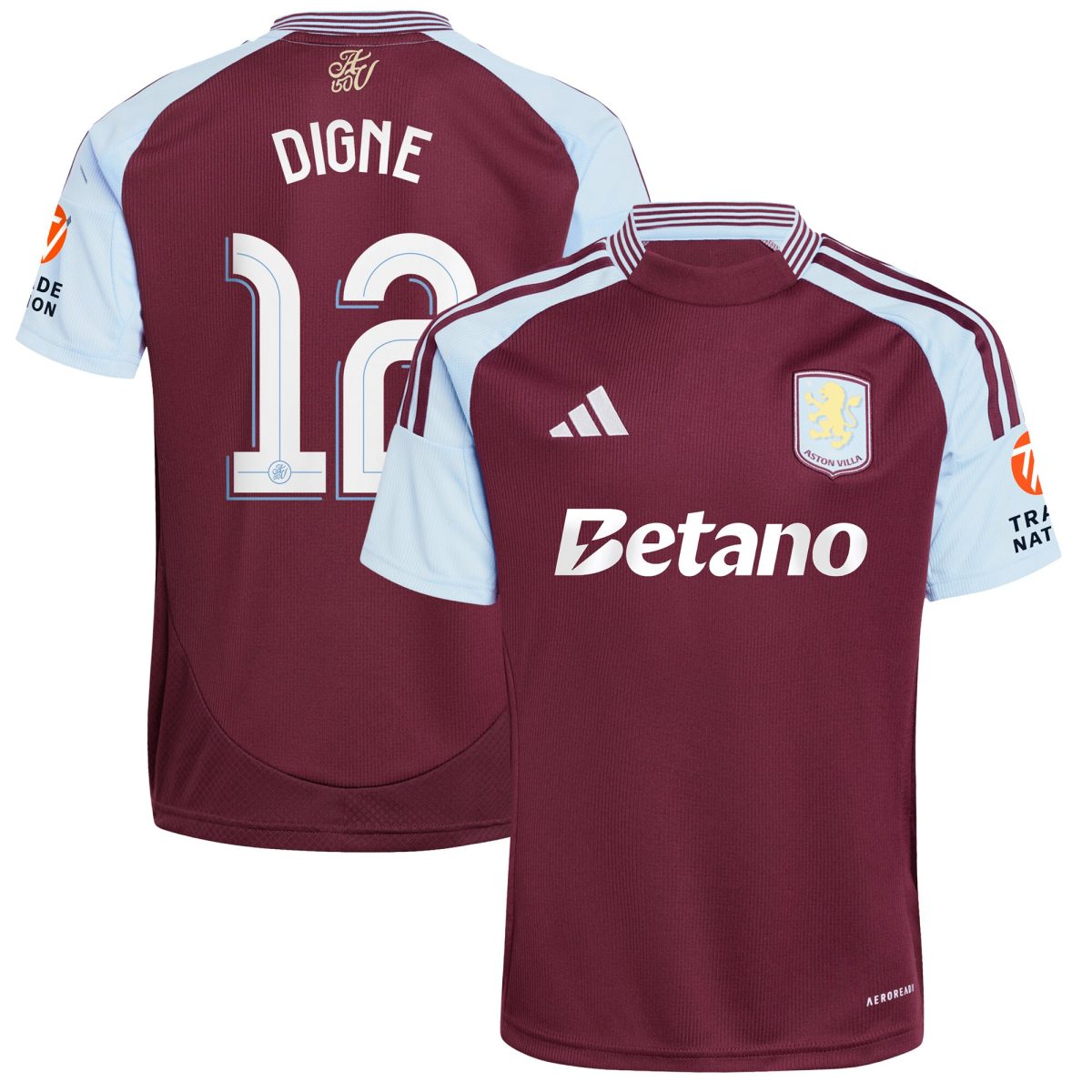 aston villa adidas home shirt 2024-25 with digne 12 cup printing Collection - Official Aston Villa Shirts & Jerseys