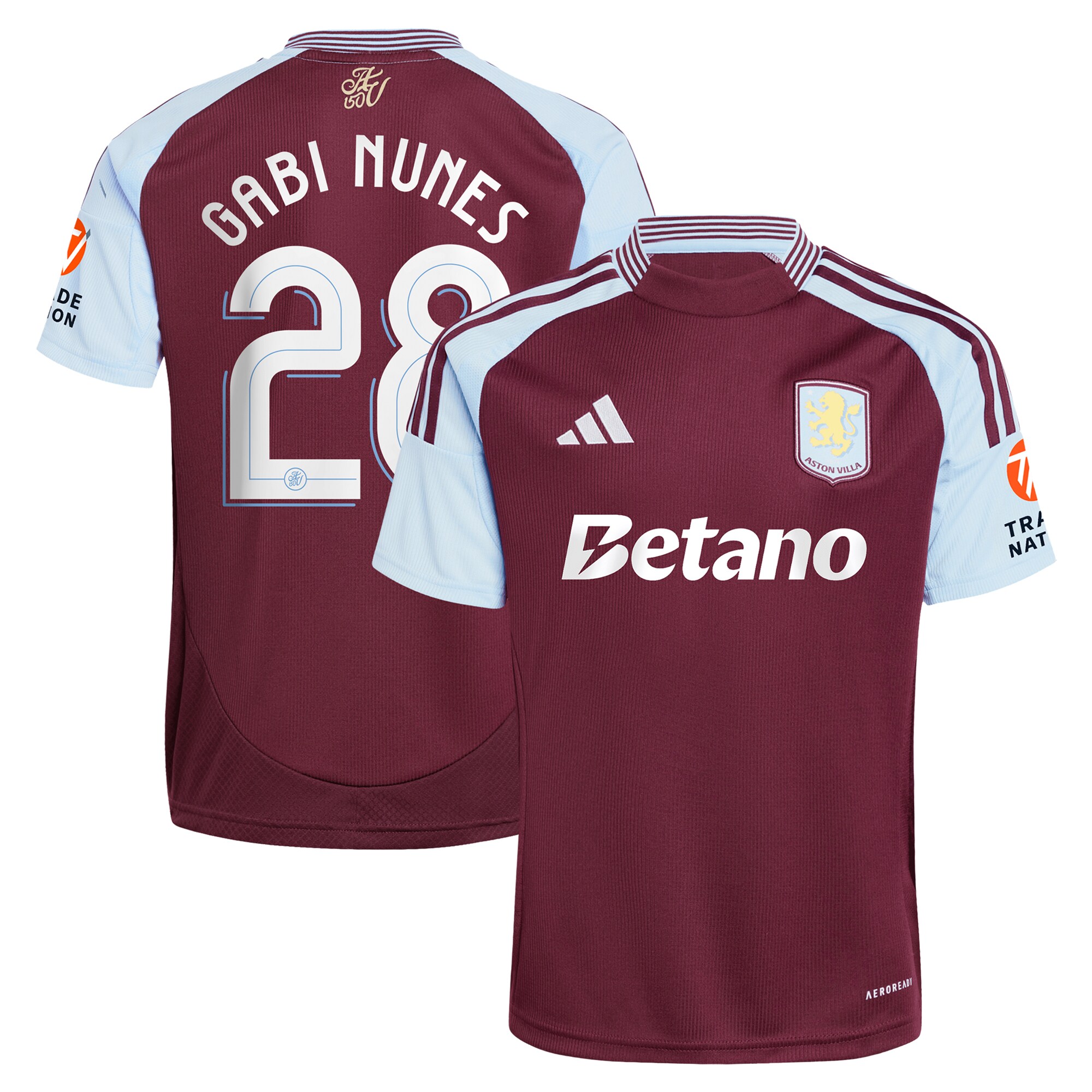 aston villa adidas home shirt 2024-25 with gabi nunes 28 cup printing Collection - Official Aston Villa Shirts & Jerseys