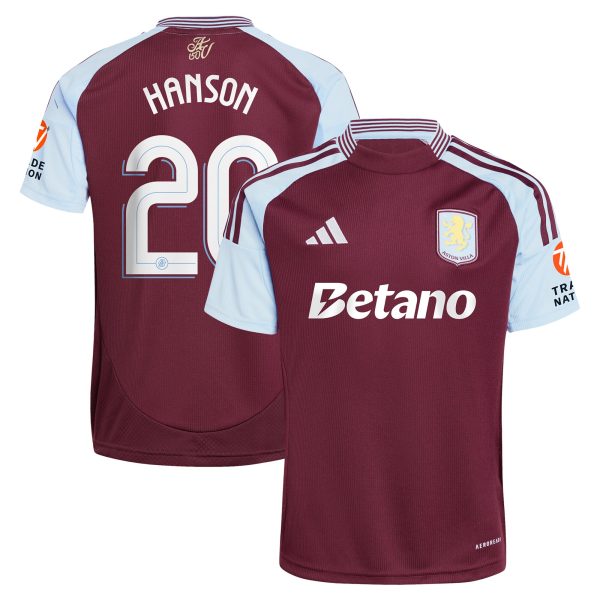 aston villa adidas home shirt 2024-25 with hanson 20 cup printing Collection - Official Aston Villa Shirts & Jerseys