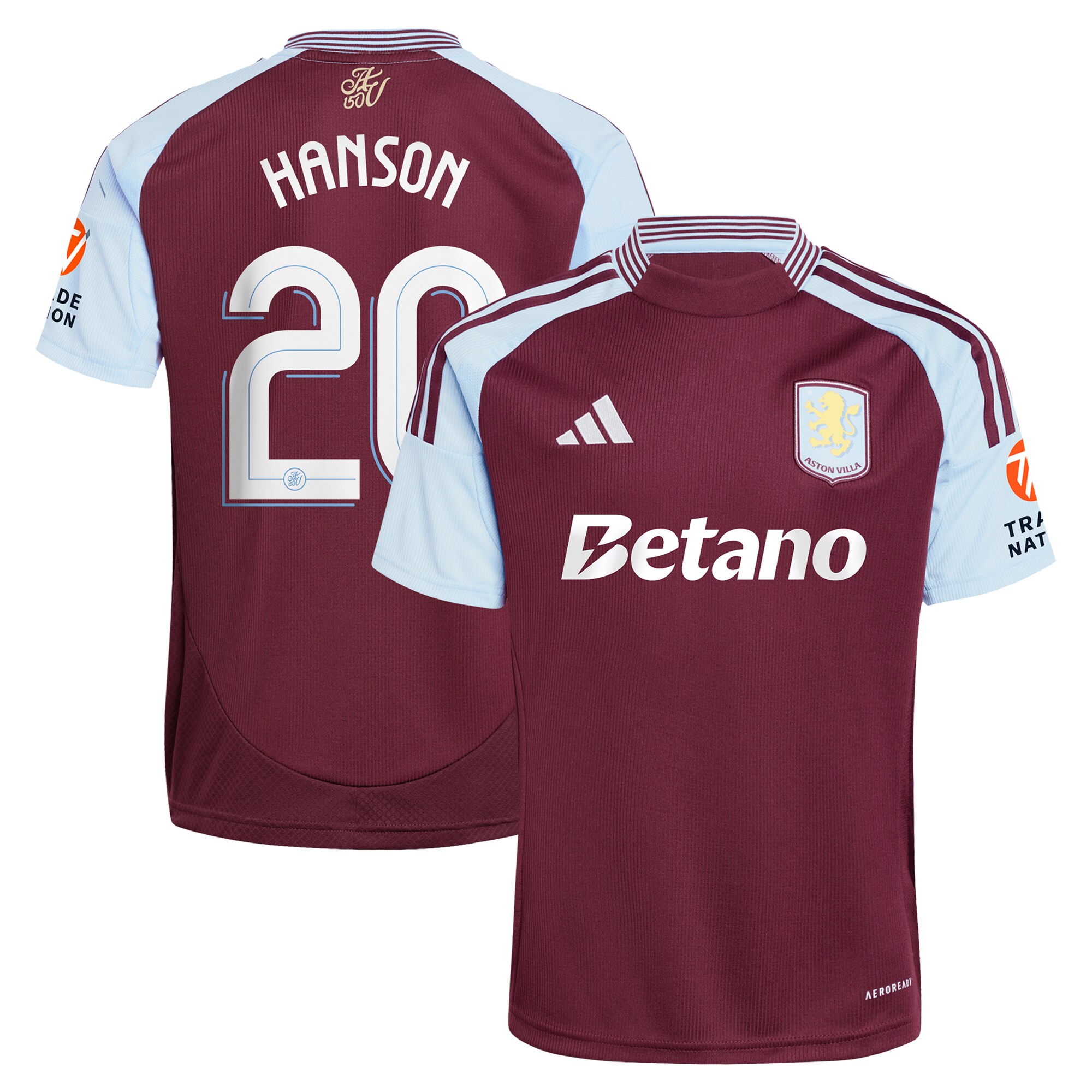 aston villa adidas home shirt 2024-25 with hanson 20 cup printing Collection - Official Aston Villa Shirts & Jerseys
