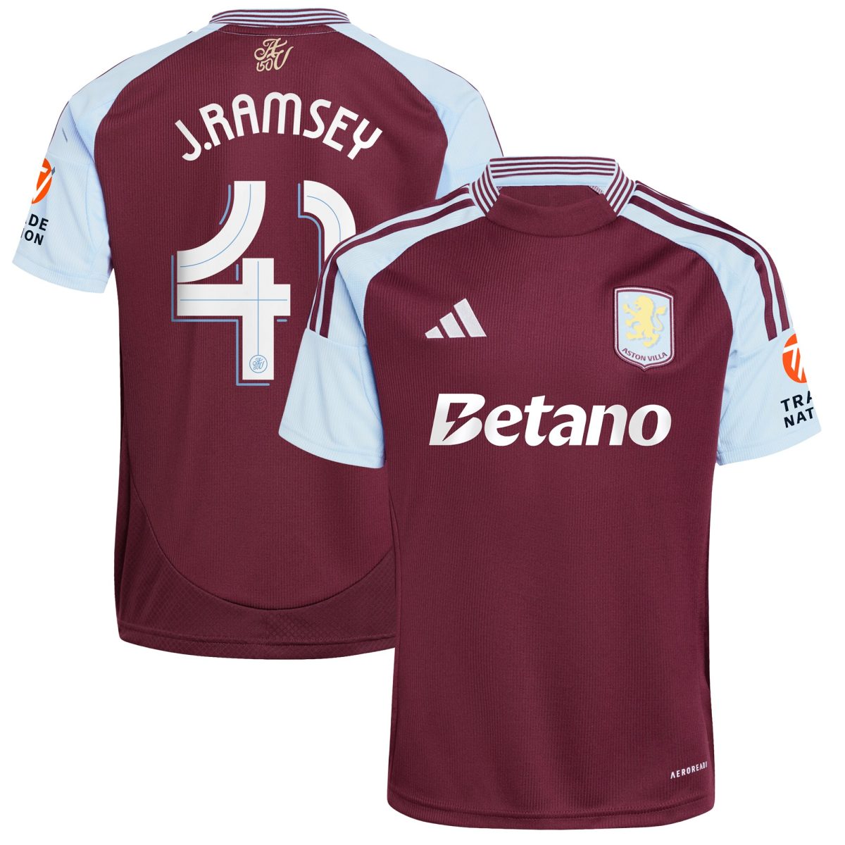 aston villa adidas home shirt 2024-25 with j. ramsey 41 cup printing Collection - Official Aston Villa Shirts & Jerseys