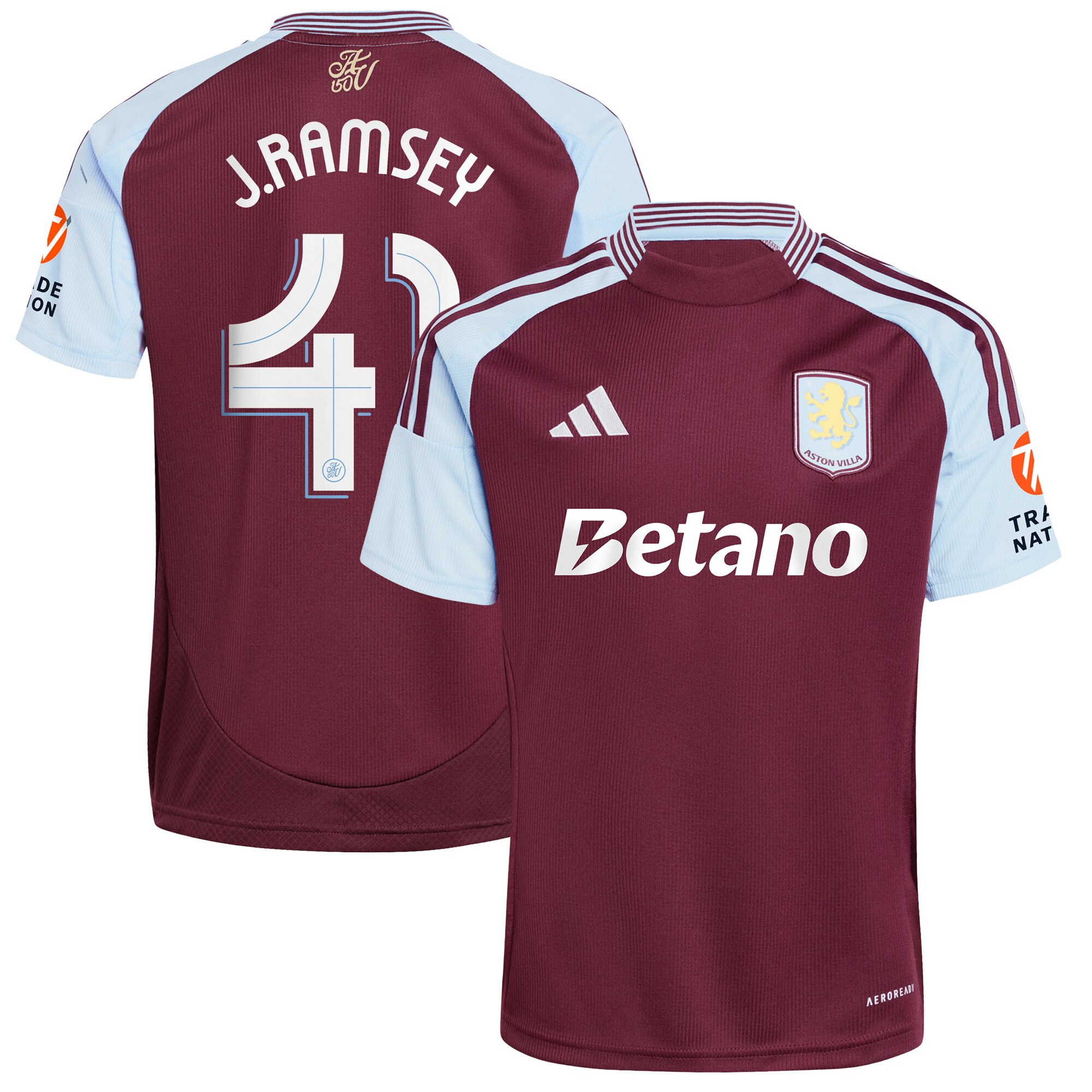 aston villa adidas home shirt 2024-25 with j. ramsey 41 cup printing Collection - Official Aston Villa Shirts & Jerseys