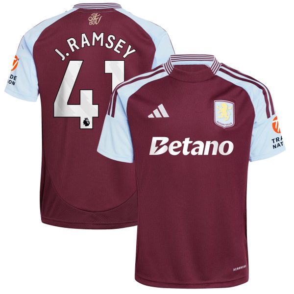 aston villa adidas home shirt 2024-25 with j. ramsey 41 printing Collection - Official Aston Villa Shirts & Jerseys