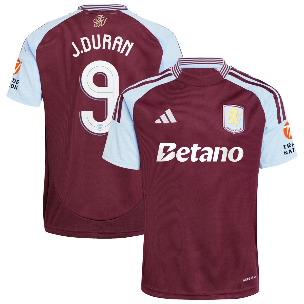aston villa adidas home shirt 2024-25 with j.duran 9 cup printing Collection - Official Aston Villa Shirts & Jerseys