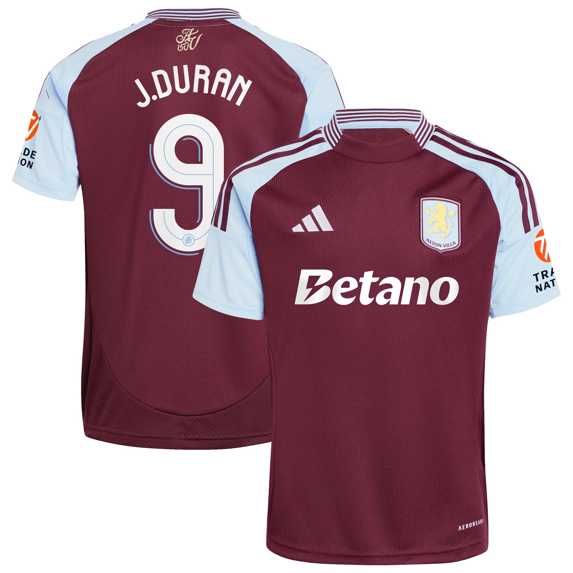 aston villa adidas home shirt 2024-25 with j.duran 9 cup printing Collection - Official Aston Villa Shirts & Jerseys