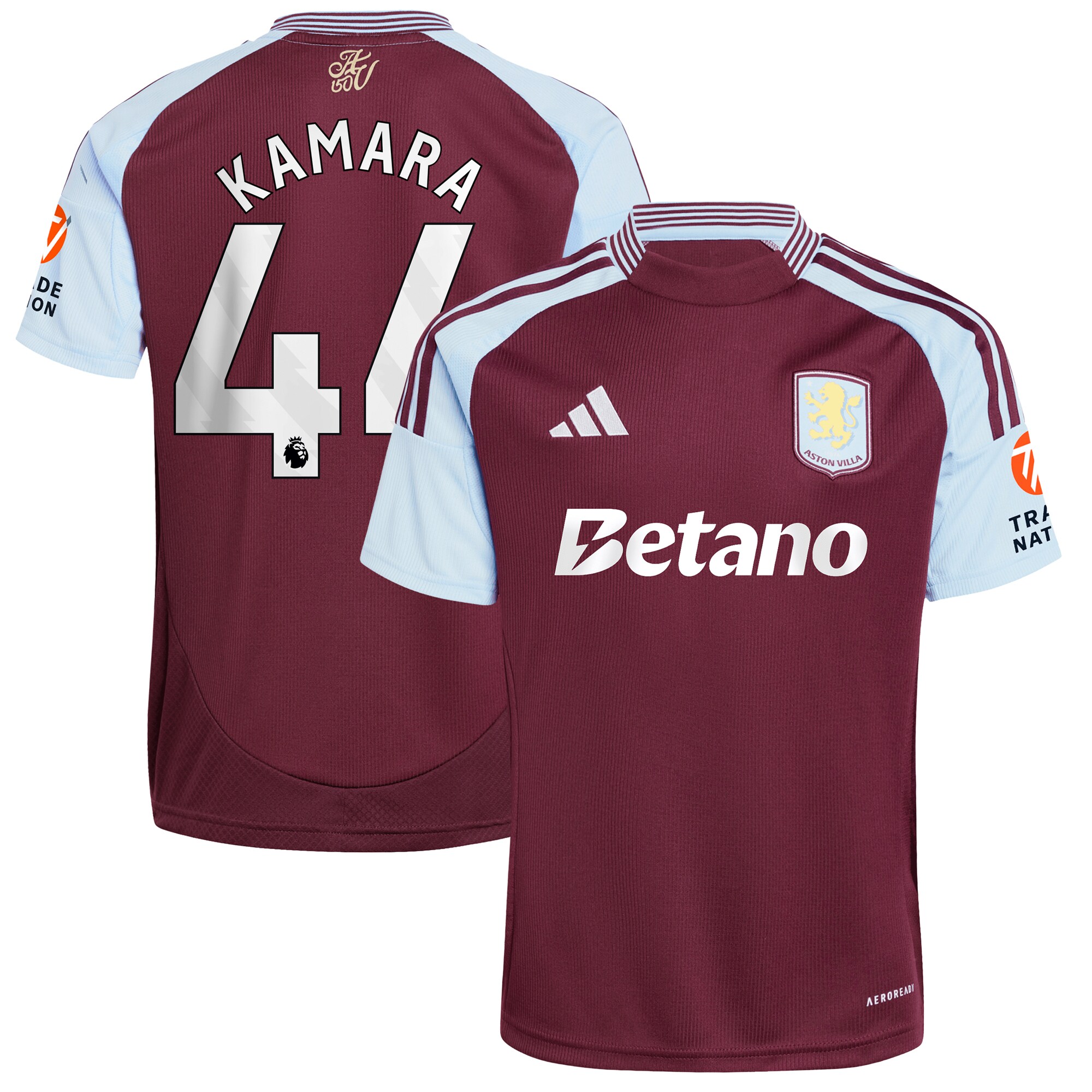 aston villa adidas home shirt 2024-25 with kamara 44 printing Collection - Official Aston Villa Shirts & Jerseys