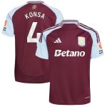 aston villa adidas home shirt 2024-25 with konsa 4 printing Collection - Official Aston Villa Shirts & Jerseys
