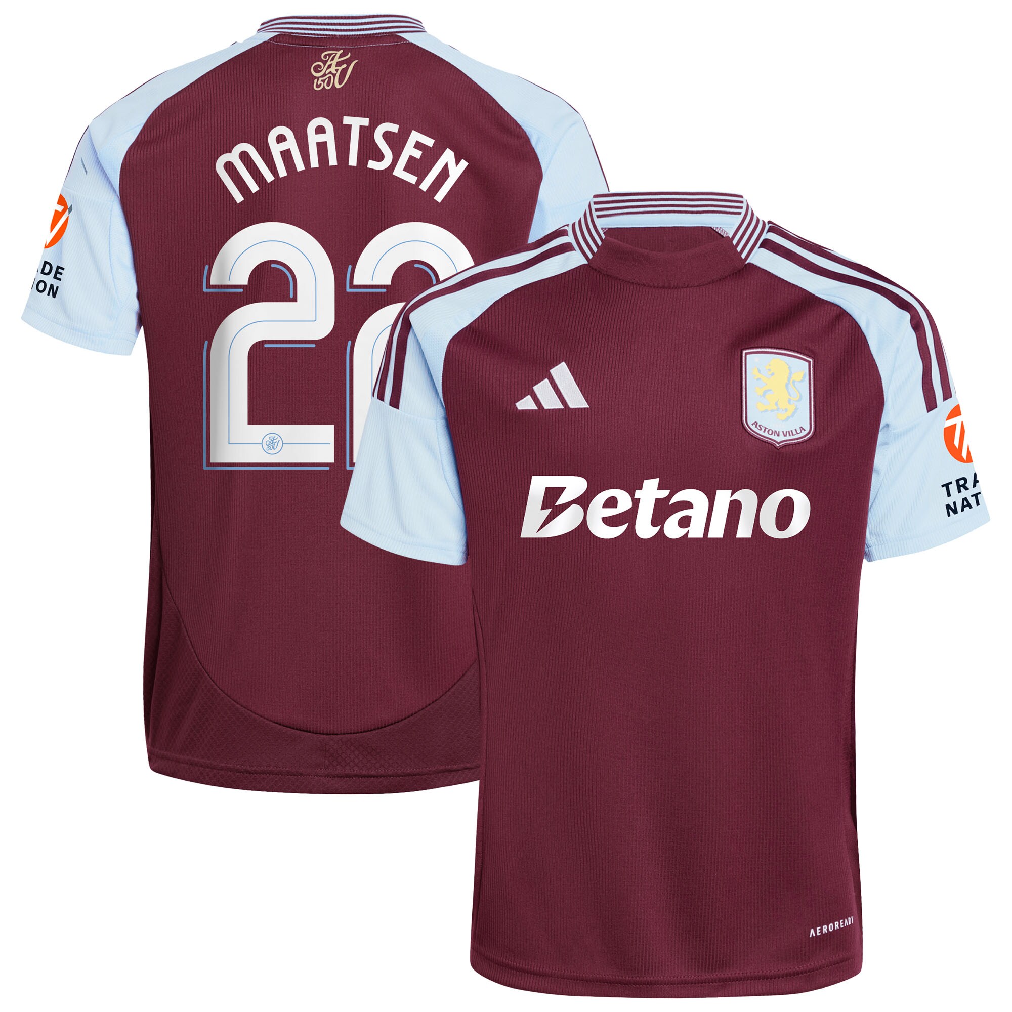 aston villa adidas home shirt 2024-25 with maatsen 22 cup printing Collection - Official Aston Villa Shirts & Jerseys