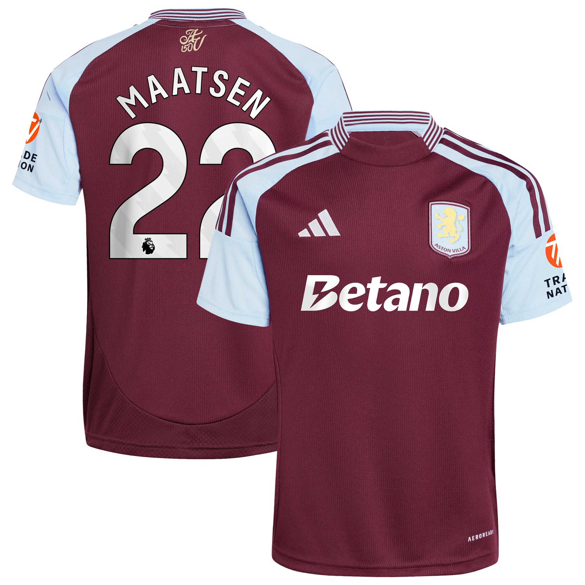 aston villa adidas home shirt 2024-25 with maatsen 22 printing Collection - Official Aston Villa Shirts & Jerseys