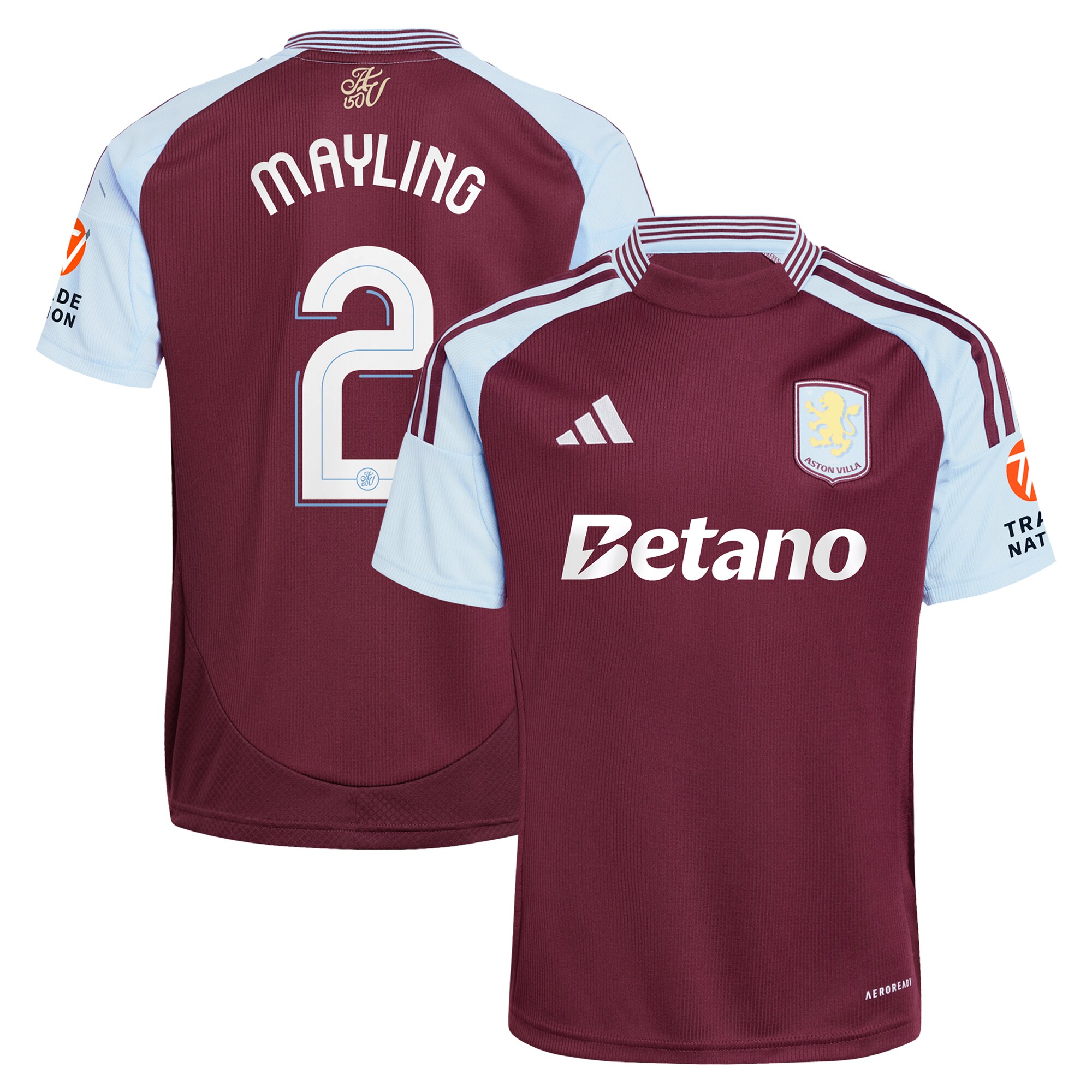 aston villa adidas home shirt 2024-25 with mayling 2 cup printing Collection - Official Aston Villa Shirts & Jerseys