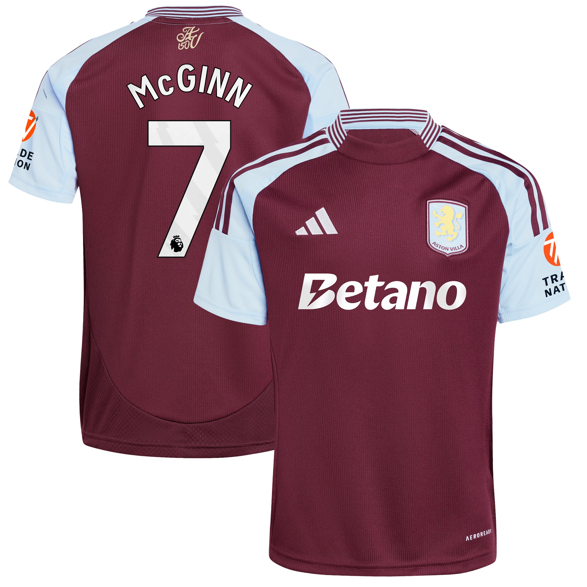 aston villa adidas home shirt 2024-25 with mcginn 7 printing Collection - Official Aston Villa Shirts & Jerseys
