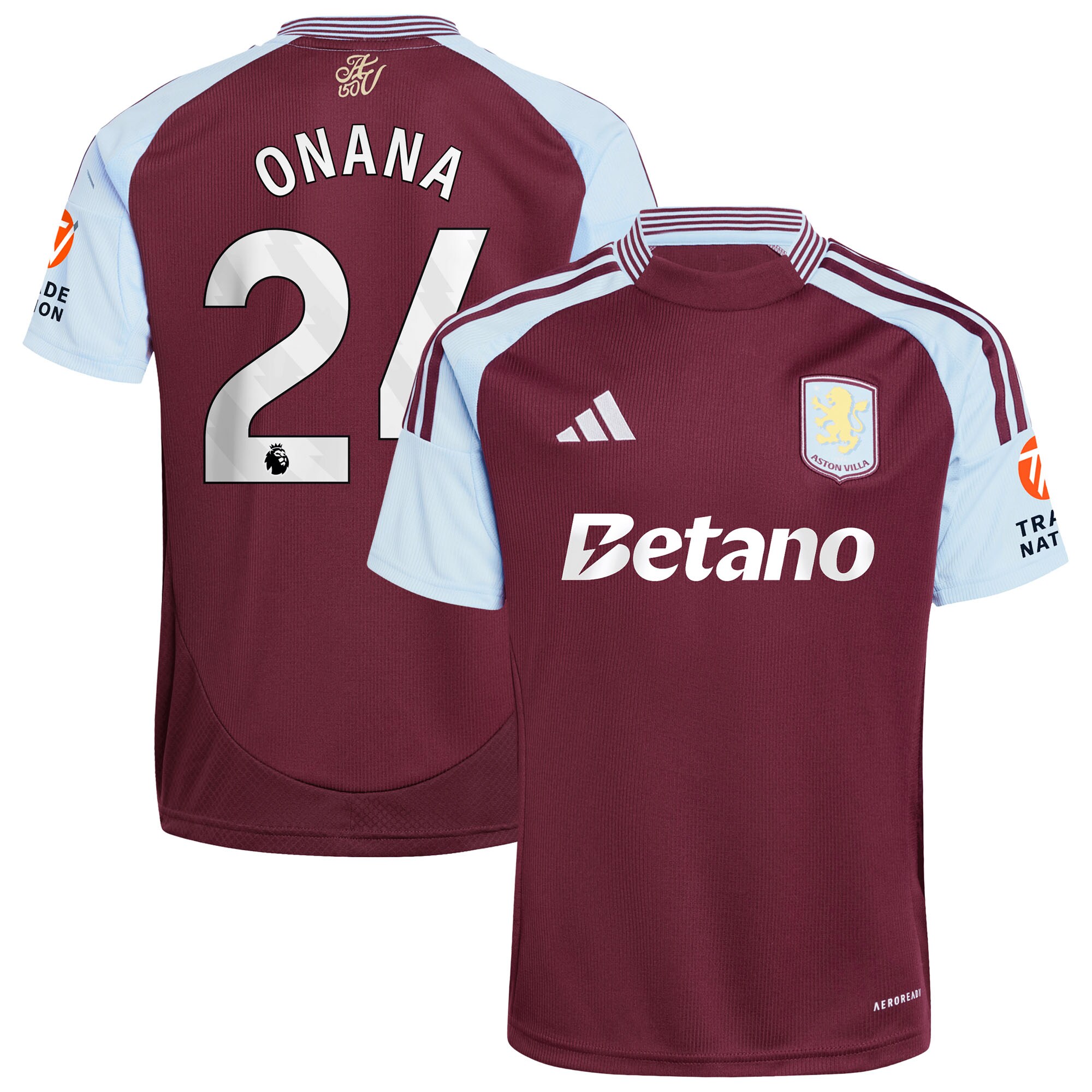 aston villa adidas home shirt 2024-25 with onana 24 printing Collection - Official Aston Villa Shirts & Jerseys