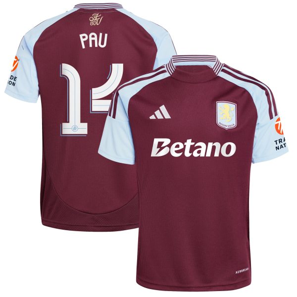 aston villa adidas home shirt 2024-25 with pau 14 cup printing Collection - Official Aston Villa Shirts & Jerseys