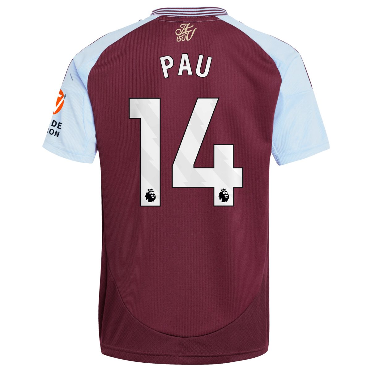 aston villa adidas home shirt 2024-25 with pau 14 printing Collection - Official Aston Villa Shirts & Jerseys
