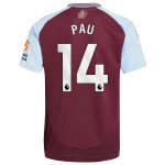 aston villa adidas home shirt 2024-25 with pau 14 printing Collection - Official Aston Villa Shirts & Jerseys