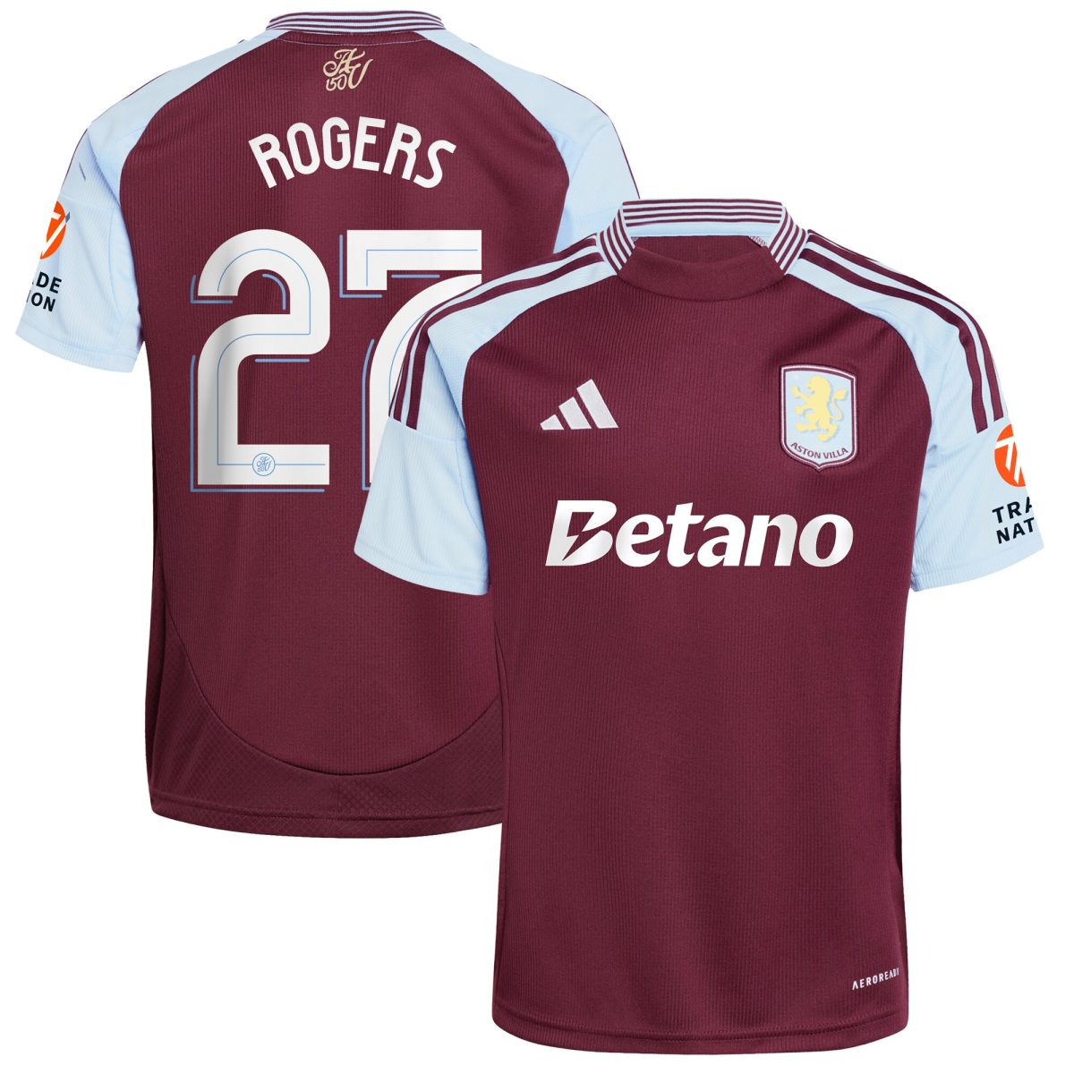 aston villa adidas home shirt 2024-25 with rogers 27 cup printing Collection - Official Aston Villa Shirts & Jerseys