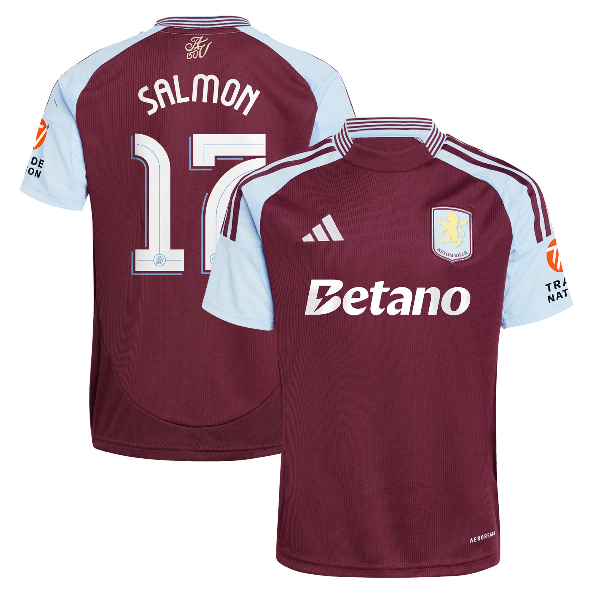 aston villa adidas home shirt 2024-25 with salmon 17 cup printing Collection - Official Aston Villa Shirts & Jerseys