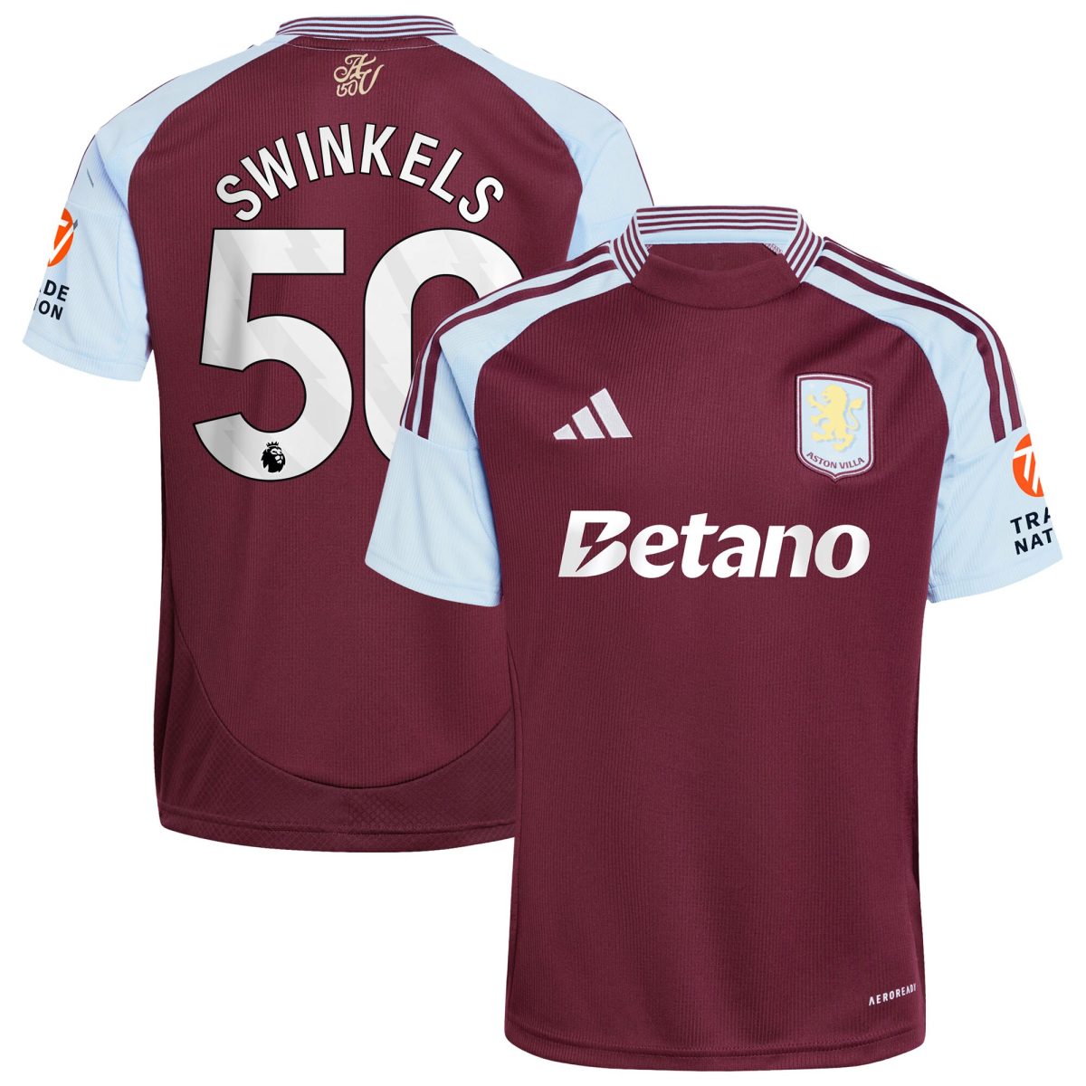 aston villa adidas home shirt 2024-25 with swinkels 50 printing Collection - Official Aston Villa Shirts & Jerseys