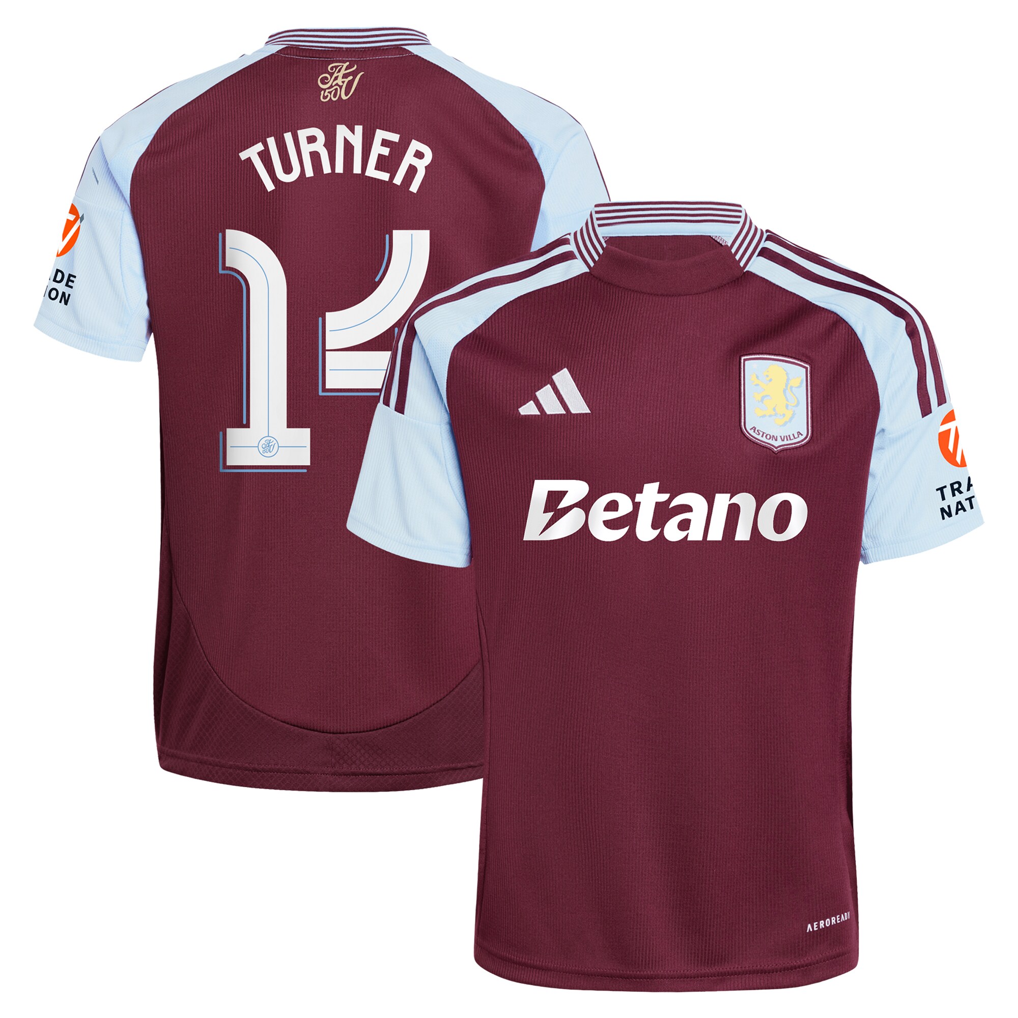 aston villa adidas home shirt 2024-25 with turner 14 cup printing Collection - Official Aston Villa Shirts & Jerseys