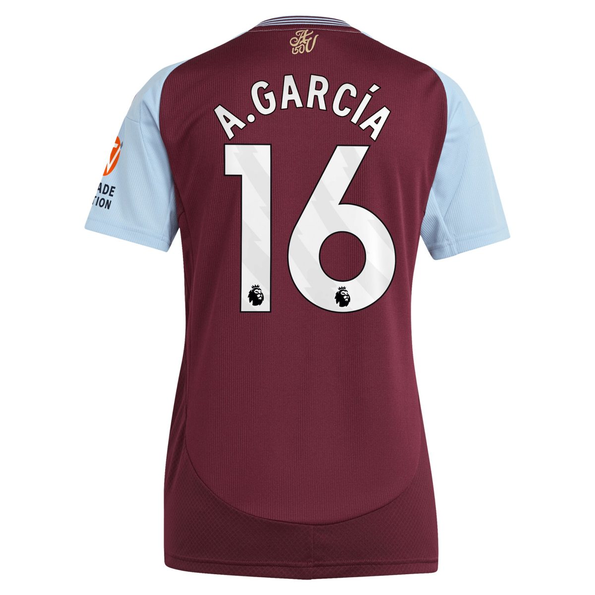 aston villa adidas home shirt 2024-25 – womens with a.garcía 16 printing Collection - Official Aston Villa Shirts & Jerseys