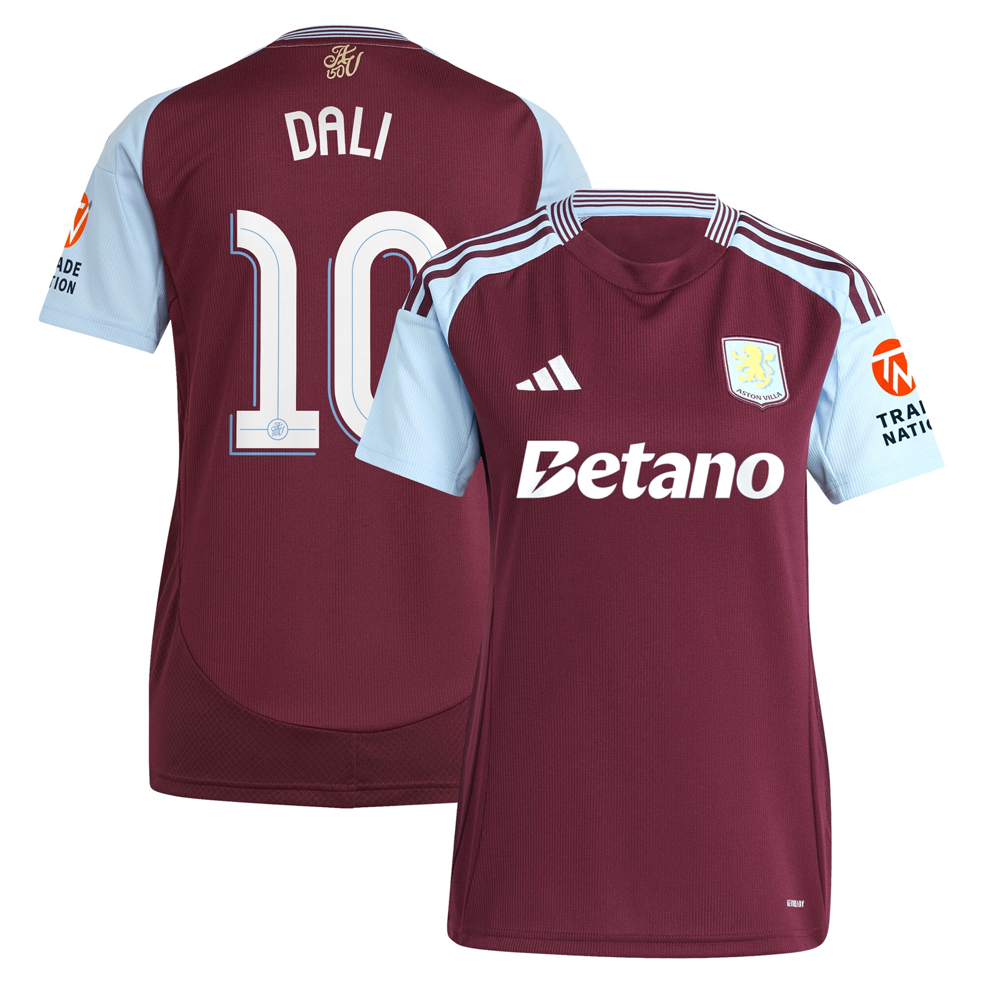 aston villa adidas home shirt 2024-25 – womens with dali 10 cup printing Collection - Official Aston Villa Shirts & Jerseys