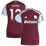 aston villa adidas home shirt 2024-25 – womens with digne 12 printing Collection - Official Aston Villa Shirts & Jerseys