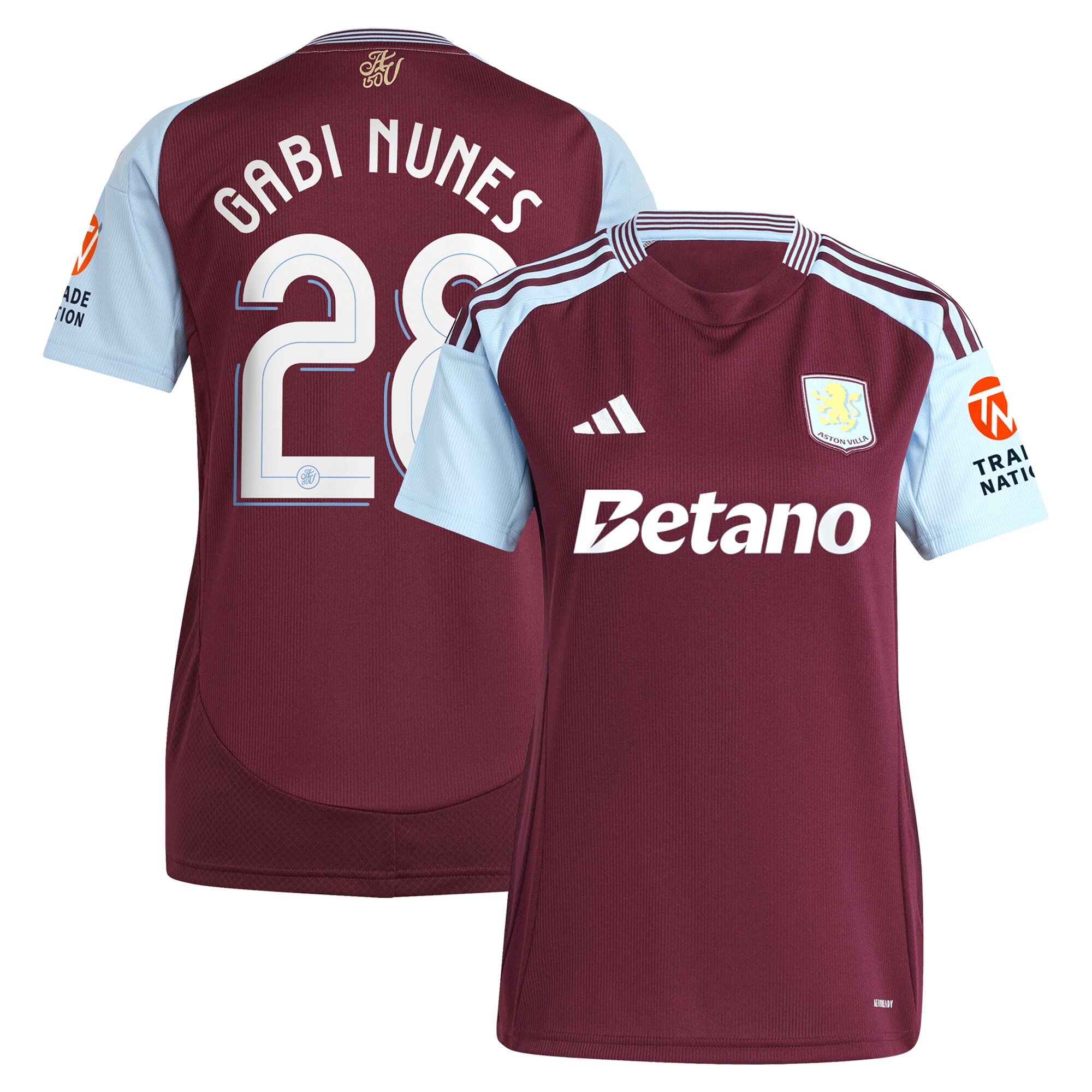 aston villa adidas home shirt 2024-25 – womens with gabi nunes 28 cup printing Collection - Official Aston Villa Shirts & Jerseys