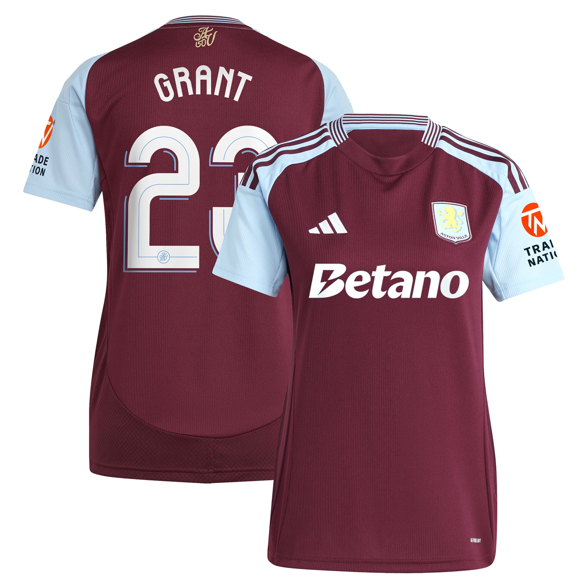 aston villa adidas home shirt 2024-25 – womens with grant 23 cup printing Collection - Official Aston Villa Shirts & Jerseys