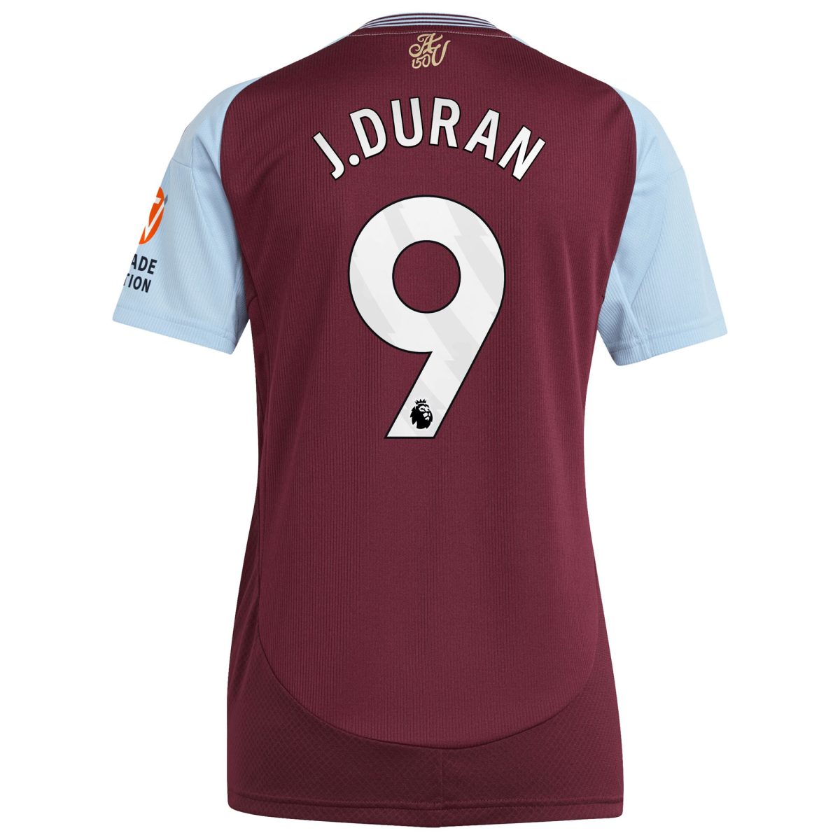 aston villa adidas home shirt 2024-25 – womens with j.duran 9 printing Collection - Official Aston Villa Shirts & Jerseys