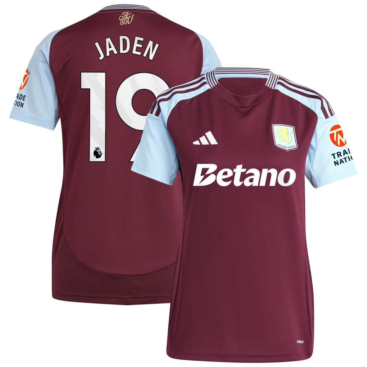 aston villa adidas home shirt 2024-25 – womens with jaden 19 printing Collection - Official Aston Villa Shirts & Jerseys