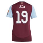 aston villa adidas home shirt 2024-25 – womens with leon 19 cup printing Collection - Official Aston Villa Shirts & Jerseys