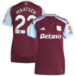 aston villa adidas home shirt 2024-25 – womens with maatsen 22 printing Collection - Official Aston Villa Shirts & Jerseys
