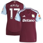 aston villa adidas home shirt 2024-25 – womens with malen 17 printing Collection - Official Aston Villa Shirts & Jerseys