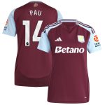 aston villa adidas home shirt 2024-25 – womens with pau 14 printing Collection - Official Aston Villa Shirts & Jerseys