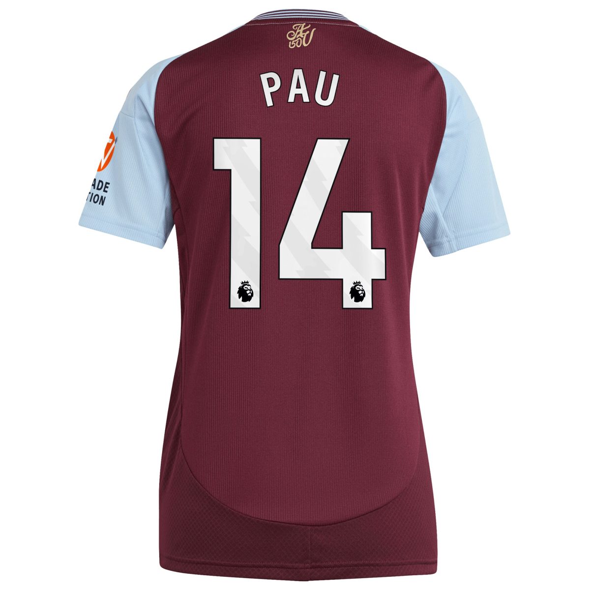 aston villa adidas home shirt 2024-25 – womens with pau 14 printing Collection - Official Aston Villa Shirts & Jerseys