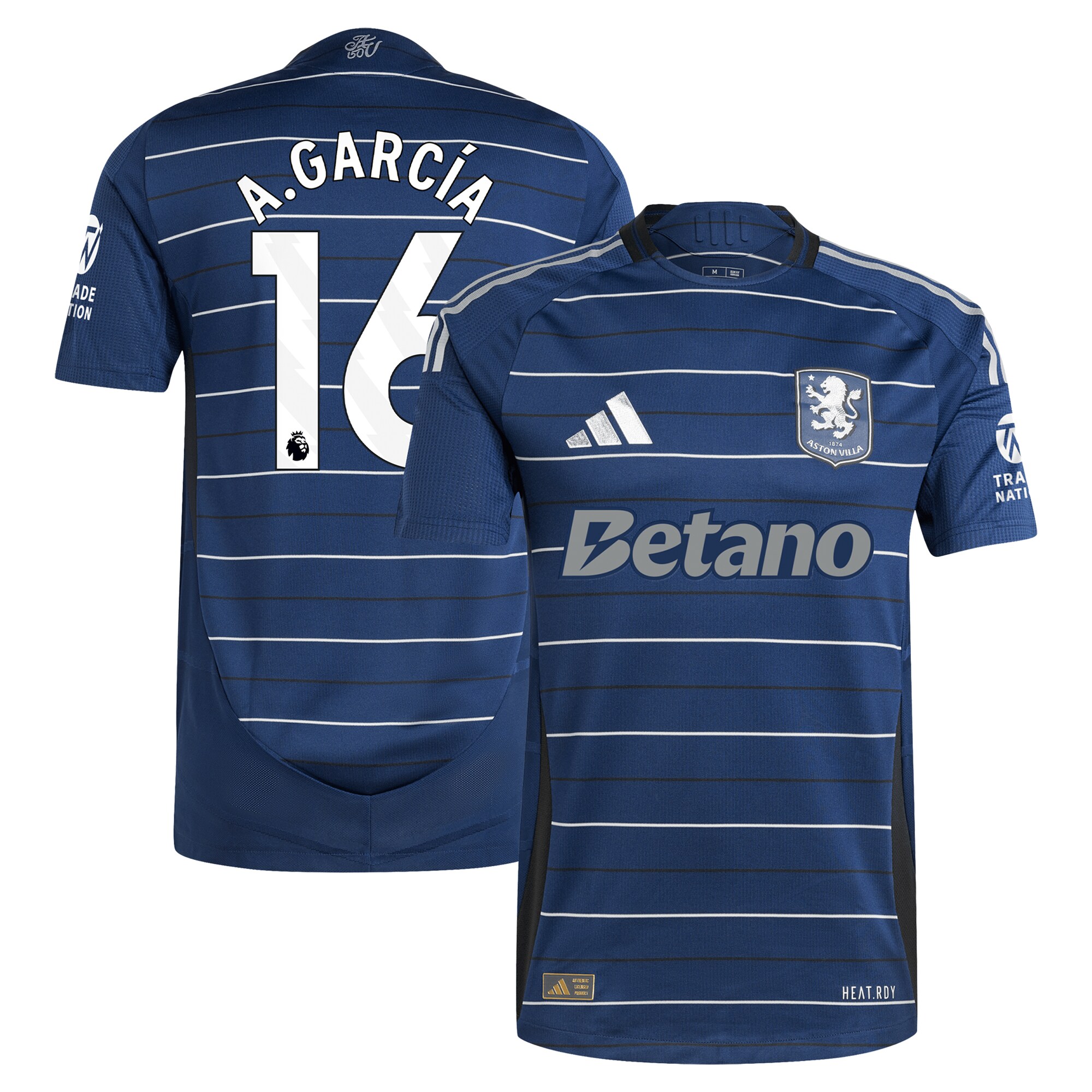 aston villa adidas third authentic shirt 2024-25 with a.garcía 16 printing Collection - Official Aston Villa Shirts & Jerseys