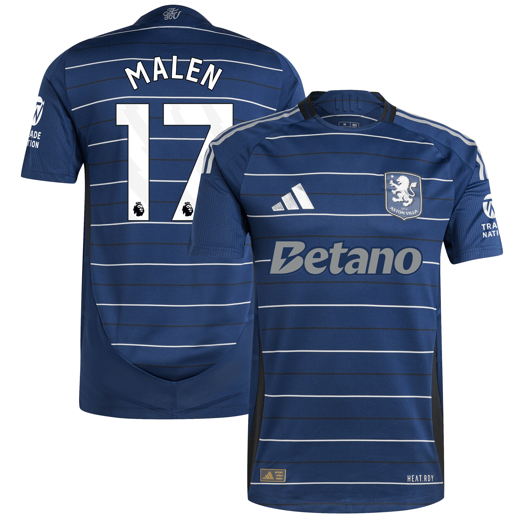 aston villa adidas third authentic shirt 2024-25 with malen 17 printing Collection - Official Aston Villa Shirts & Jerseys