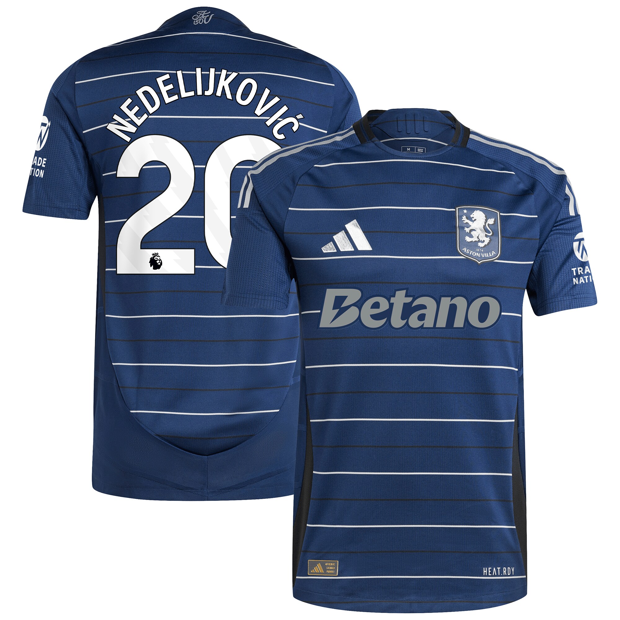 aston villa adidas third authentic shirt 2024-25 with nedeljković 20 printing Collection - Official Aston Villa Shirts & Jerseys